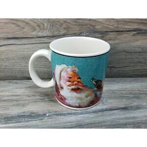 Sakura Coca Cola Santa Smiles Coffee Mug Cup Green